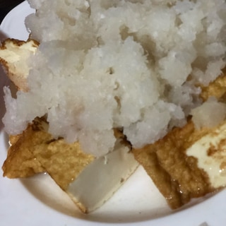 焼き！さっぱり厚揚げのおろし醤油がけ♪